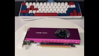 SMALLEST RTX 3050 IN THE WORLD 2024 YESTON RTX 3050 LOW PROFILE 6GB SINGLE SLOT [upl. by Tega]