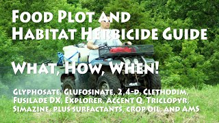 Guide to Herbicides for Food Plots and Habitat Projects [upl. by Ydnys]