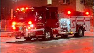 Saginaw MI FD E1 Responding COMMERCIAL FIRE ALARM [upl. by Xeno]