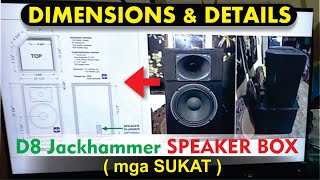 Speaker Box Dimensions and Measurement High Efficiency D8 Crown Jackhammer [upl. by Anne-Marie]