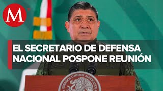 Luis Crescencio Sandoval pospone reunión con la comisión de defensa nacional [upl. by Notled]