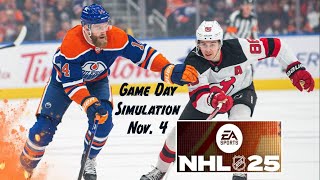 EA Game Day Edmonton Oilers vs New Jersey Devils November 4th [upl. by Machute]