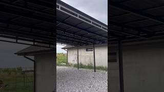 Carport Навес для авто строительство construction car canopy навесдляавто carport metal pipe [upl. by Daile]