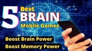 Top 5 Brain games to increase memory power  दिमाग तेज कर देंगी ये 5 mobile games  Educationiya [upl. by Llyrpa]