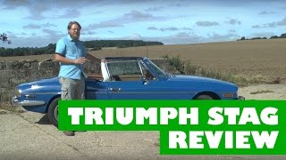 Triumph Stag Review  Full detailed review interior exterior and driving [upl. by Lanita242]