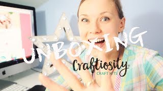 Craftiosity Unboxing  October Box  plus linocut print tea towel howto  Mel Chadwick [upl. by Ellienad]