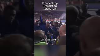 France Song Lyrics Translation totally real shorts trending football [upl. by Alithea749]