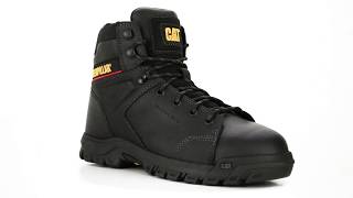 Mens Caterpillar Steel Toe WP Metguard Work Boot P91114  SteelToeShoescom [upl. by Nwahsram43]