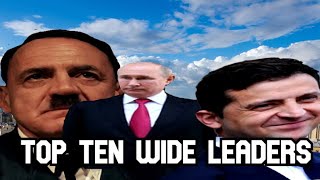 Top Ten Wide Leaders [upl. by Erreipnaej557]