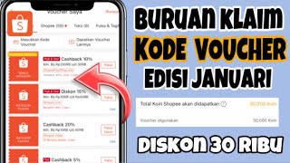 Kode Voucher Shopee Edisi Januari 2024  Cashback 30Ribu [upl. by Vlad210]