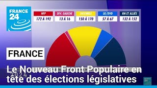 Élections législatives  le Nouveau Front Populaire en tête sans majorité absolue • FRANCE 24 [upl. by Izabel677]