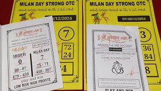 MILAN DAY 06122024 free otc satta matka 100 Fixx single ank tricks MILAN DAY Dont miss [upl. by Nevi]