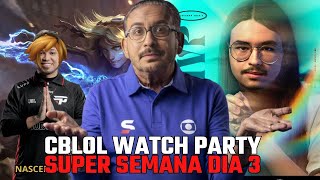 REVOLTA COSTREAM  WATCH PARTY CBLOL SUPER SEMANA DIA  3  FEAT  TOCKERS ABSOL E ZAM [upl. by Bowers674]