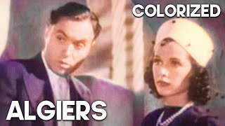 Algiers  COLORIZED  Charles Boyer  Classic Drama Film  Mystery [upl. by Eelloh]