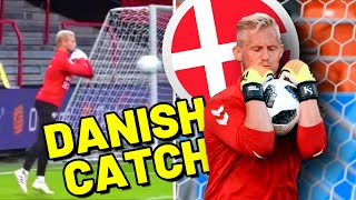 Danish Catch Like Kasper Schmeichel  Goalkeeper Tips amp Tutorials  How To Catch A Football [upl. by Ennayhs]