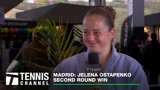 Jelena Ostapenko Talks About Her Fashion And Becoming A Lil Wayne Fan  Madrid Second Round [upl. by Deedahs]