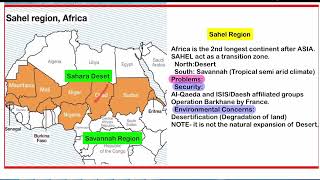 Sahel Region Mapping  Operation Barkhane for UPSC [upl. by Aiduan382]