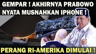 GILA  PERANG RI AMERIKA DIMULAI❗️PRABOWO TEGAS MUSNAHKAN IPHONE SETELAH TOLAK INVESTASI APPLE 😱 [upl. by Silliw]