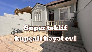 Möhtəşəm qiymətə möhtəşəm ev 3 otaqlı kupçalı həyət evi 0993723620 [upl. by Feilak658]