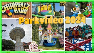 Chrurpfalzpark Loifling Traitsching 2024 Parkvideo Freizeitpark Bayern Achterbahn amp Fahrgeschäfte [upl. by Amabil728]