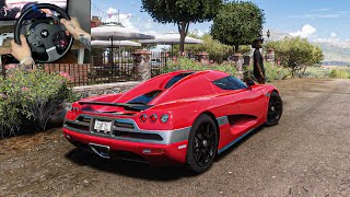 Koenigsegg CCX 2006  Forza Horizon 5 Steering Wheel Gameplay [upl. by Lynsey]