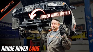 Range Rover L405 Upgrade Hidden Winch and Skid Plate Installation [upl. by Dehsar]