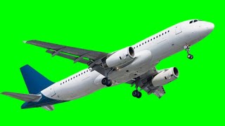 Aeroplane ✈️ Green screen Free chrome green saree no copyright free video [upl. by Hahseram]