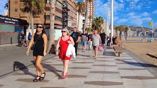 BENIDORM 🇪🇦 LEVANTE BEACH November 2023 Costa Blanca Spain 4K [upl. by Ayalahs]