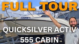 £30000 Sports Boat Tour  Quicksilver Activ 555 Cabin [upl. by Bart414]