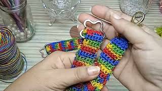 🤩 Tutorial Fácil para Tejer Crochet 😍 Llavero Correa a Crochet  Diestros‼️Tejiendo con Hilda Rosa 🔔 [upl. by Gosnell509]