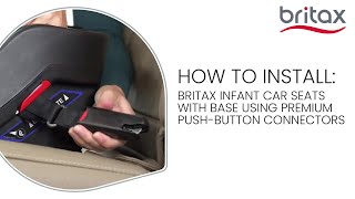 How To Install Britax BSafe Gen2 Infant Car Seat Base With Lower Connectors [upl. by Oned618]