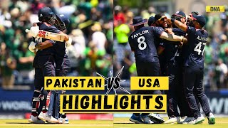 PAK Vs USA Highlights Biggest Upset In T20 WC 2024 USA Beat Pakistan By 5 Runs In Super Over [upl. by Bollay]