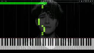 Gjons Tears  RépondezMoi Synthesia Piano Tutorial only vocal midi nEickhoff [upl. by Colene]