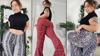 TIGHT FLARE PANTS Try On Haul  Fashion Nova [upl. by Aihsei]