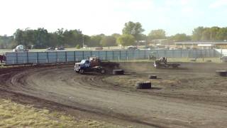 Pt 2 of 2 Webster County Fairgrounds SemiTruck Race [upl. by Rudie]