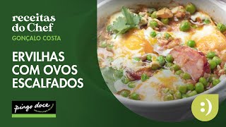 Ervilhas com Ovos Escalfados  Receitas  Pingo Doce [upl. by Kiefer]