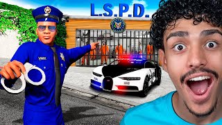 MANSÃO DO FRANKLIN VIROU UMA DELEGACIA DA POLÍCIA NO GTA 5 [upl. by Viviana]