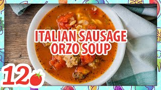 Italian Sausage Orzo Soup [upl. by Sirtemed780]