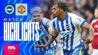 HIGHLIGHTS  Brighton v Manchester United  Premier League [upl. by Putscher]