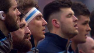 Scottish sing their anthem at the Stade de France  Guinness Six Nations [upl. by Ornstead]