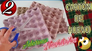 💥TRANSFORMA tu Hogar en esta NAVIDAD con Simples CARTONES DE HUEVOS ♻️ 2 Sorprendentes Ideas 💡 [upl. by Ahsikan850]