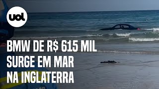 BMW avaliada em R 615 mil surge no meio do mar na Inglaterra [upl. by Feledy]