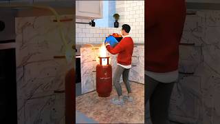 How to Survive a Gas cylinder blast 🤔⛽youtubeshorts shorts survival [upl. by Eidur]