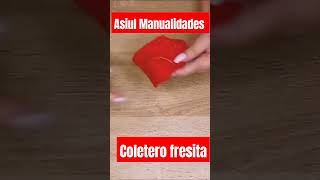 diy ideas originales coleteros motivo fresita niñas diy manualidadfacil shortvideo tutorial [upl. by Kappel]