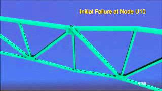 Animation of Minneapolis i35 bridge collapse initial failure [upl. by Razaile173]