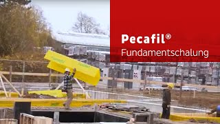 Fundamentschalung mit Pecafil® Schalmaterial [upl. by Bridge]