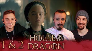 HOUSE OF THE DRAGON 1x1 amp 1x2 SUPERCUT REACTION [upl. by Helali50]