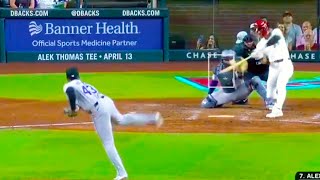 Blaze Alexander First Hit of His Career FULL CLIP Diamondbacks vs Rockies  MLB Highlights [upl. by Obidiah]