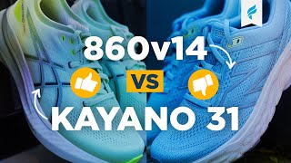 ASICS Kayano 31 vs New Balance 860 v14 Comparison [upl. by Etteniotna]