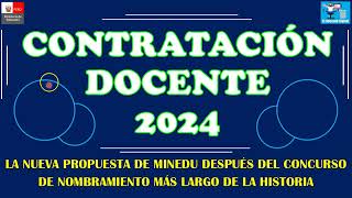 LA NUEVA PROPUESTA DEL CONTRATO DOCENTE 2024 [upl. by Tivad]